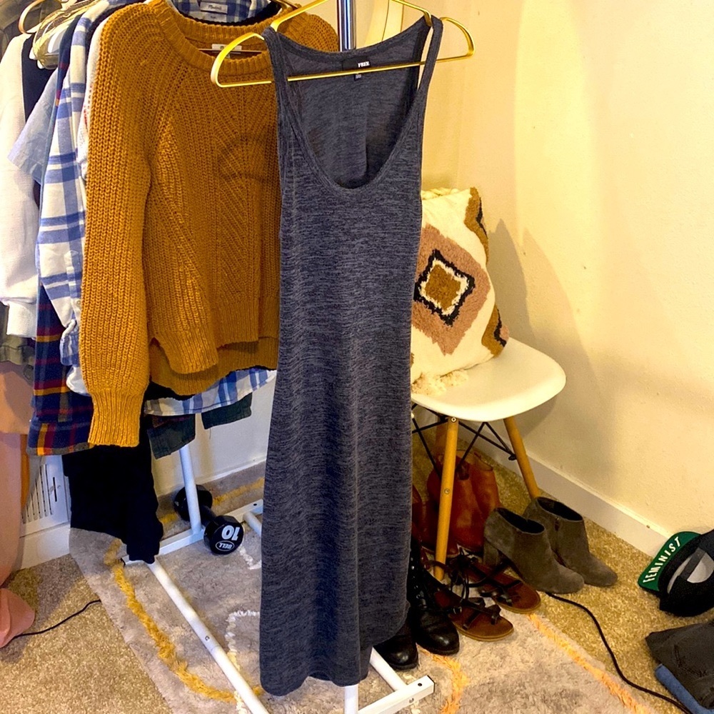 Aritzia Wilfred free- lightly worn grey dress